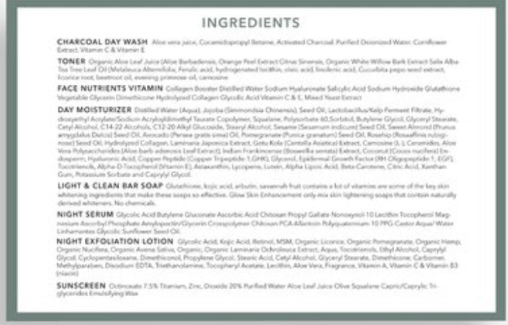 WOMEN INTRODUCTION PACKAGE 1/2oz Night Serum– Glow Skin Enhancement