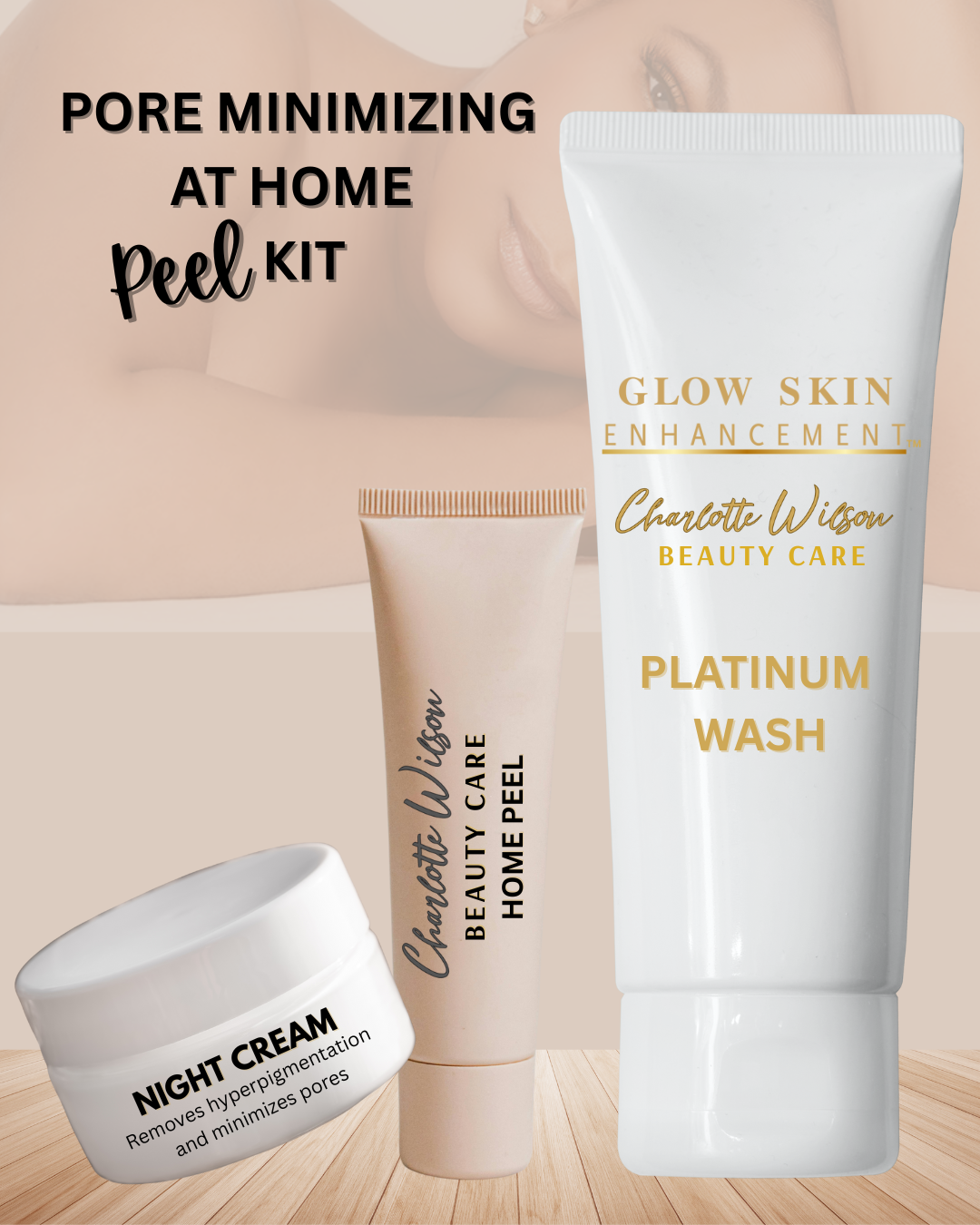 PiLiemo GLOW SKIN to enrich 4種セット VIP PEEL KIT at home minimizing pore treatment– Glow Skin Enhancement